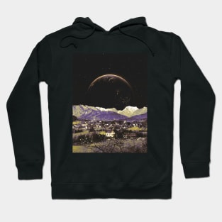 Life Under The Capital Moon - Retro Futurism, Sci Fi, Space Aesthetic Hoodie